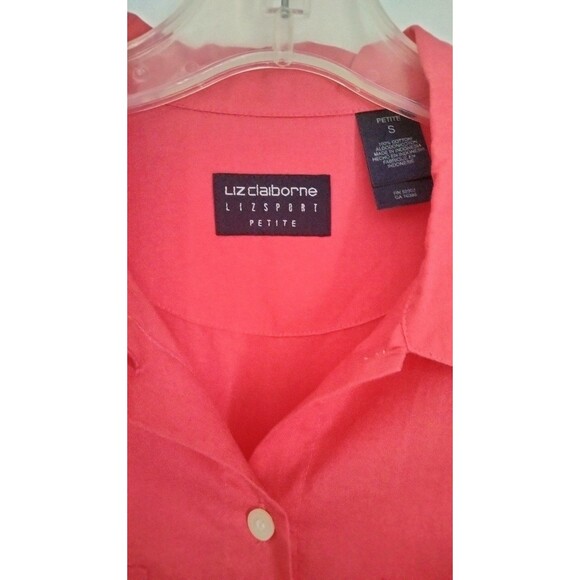 NWT Liz Claiborne Sport Women's Long Sleeve Buttondown Petite Small - Picture 2 of 6